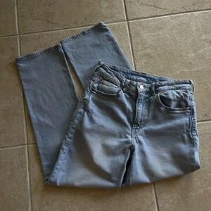 Vintage Blue Denim Straight Leg Jeans